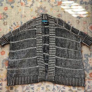 Alice + Olivia black and white cardigan XS